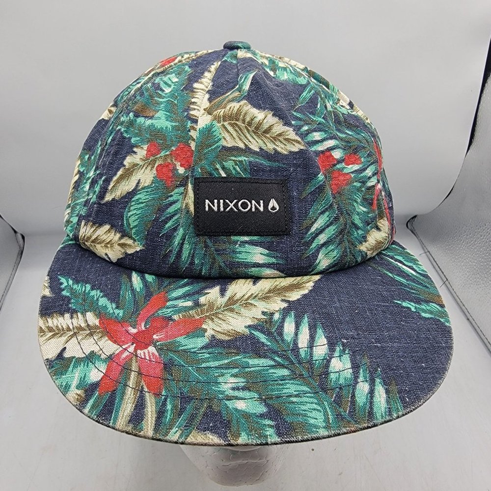 Nixon Adults Tropical Floral Sample Hat Cap Comfort Adjustable Vacation Travel